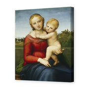 Raphael's 'Small Cowper Madonna' painting reproduced as a gallery-wrapped canvas print