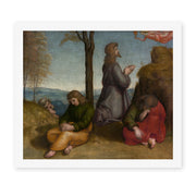 Raphael's 'The Agony in the Garden' painting reproduced as a rolled canvas print