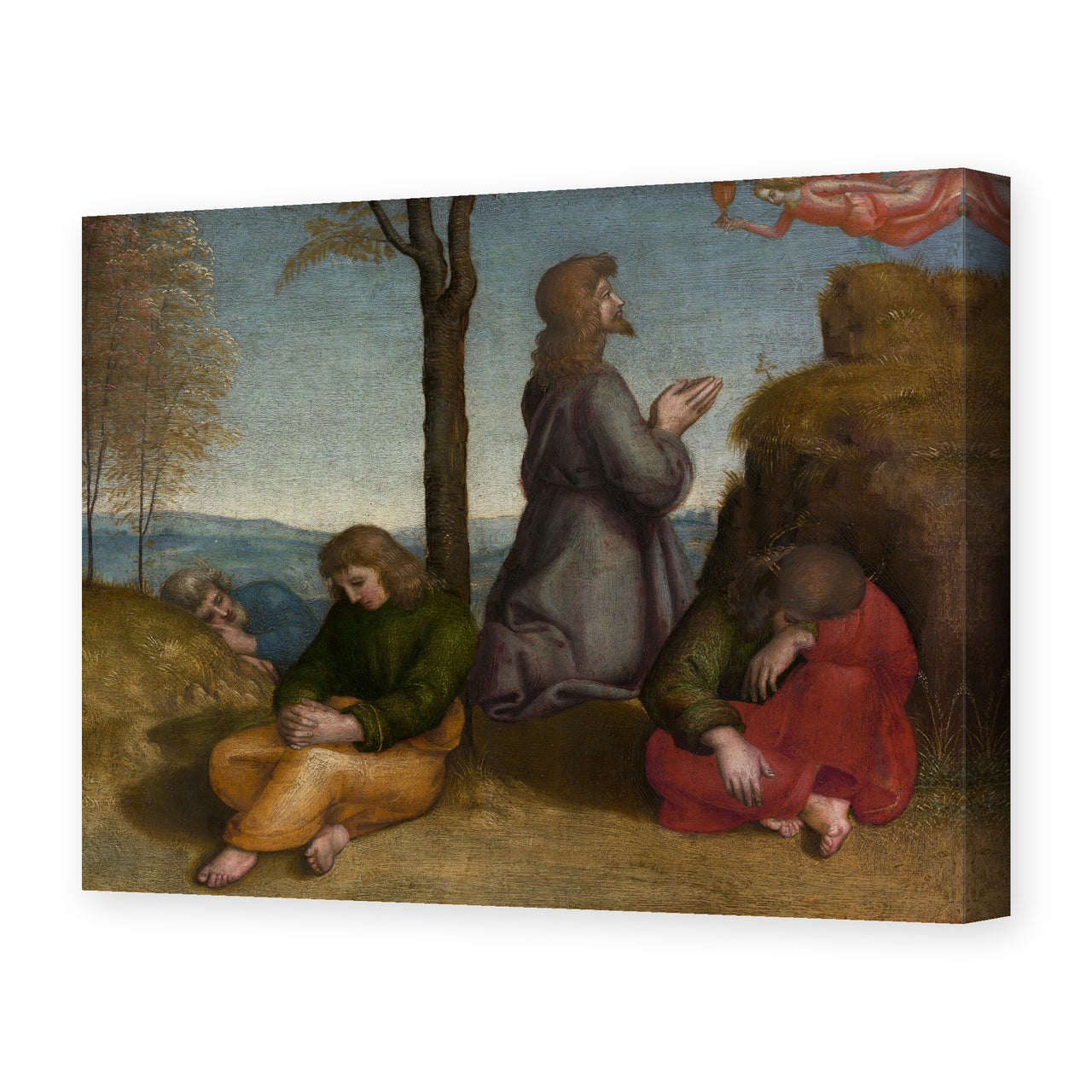 Raphael's 'The Agony in the Garden' painting reproduced as a gallery-wrapped canvas print