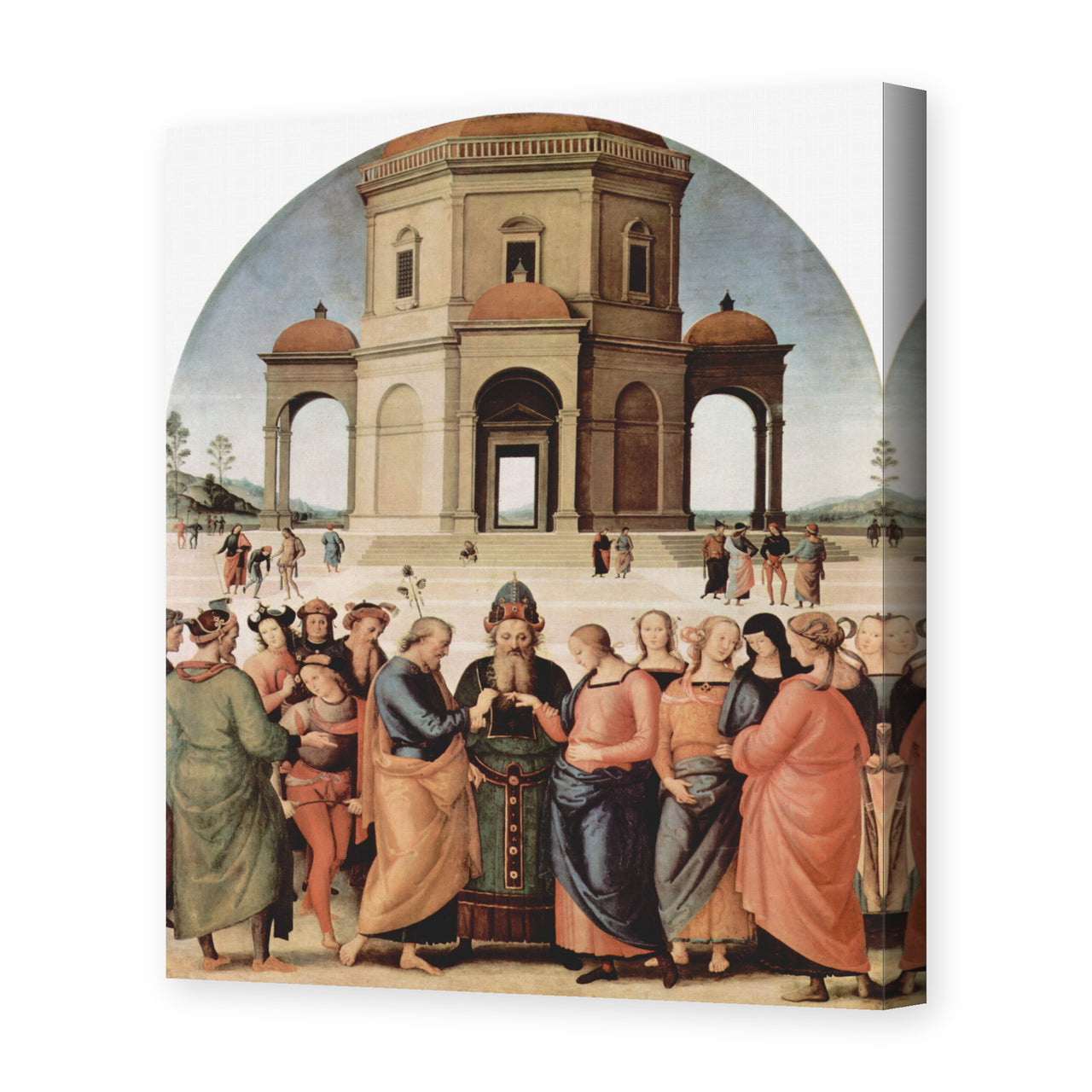 Raphael's 'The Marriage of the Virgin' painting reproduced as a gallery-wrapped canvas print