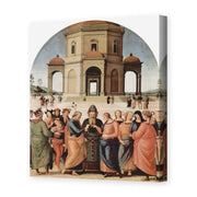 Raphael's 'The Marriage of the Virgin' painting reproduced as a gallery-wrapped canvas print