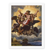 Raphael's 'The vision of Ezekiel' painting reproduced as a rolled canvas print