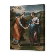 Raphael's 'Visitacion' painting reproduced as a gallery-wrapped canvas print
