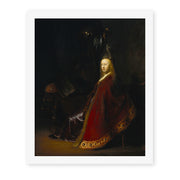 Rembrandt's 'Minerva' painting reproduced as a rolled canvas print