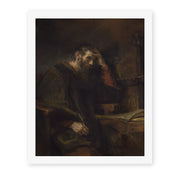 Rembrandt's 'Paul the Apostle' painting reproduced as a rolled canvas print