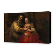 Rembrandt's 'The Jewish Bride' painting reproduced as a gallery-wrapped canvas print
