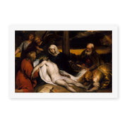 Rembrandt's 'The Lamentation of Christ and Samson and Delilah' painting reproduced as a rolled canvas print