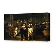 Rembrandt's 'The Night Watch' painting reproduced as a gallery-wrapped canvas print