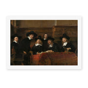 Rembrandt's 'The Sampling Officials' painting reproduced as a rolled canvas print
