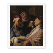 Rembrandt's 'The Unconscious Patient (allegory of Smell)' painting reproduced as a rolled canvas print