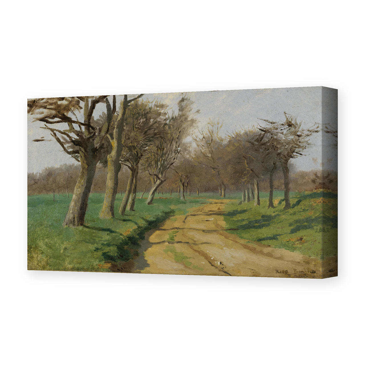 Rosa Bonheur's 'La Plaine Et Les Champs' painting reproduced as a gallery-wrapped canvas print