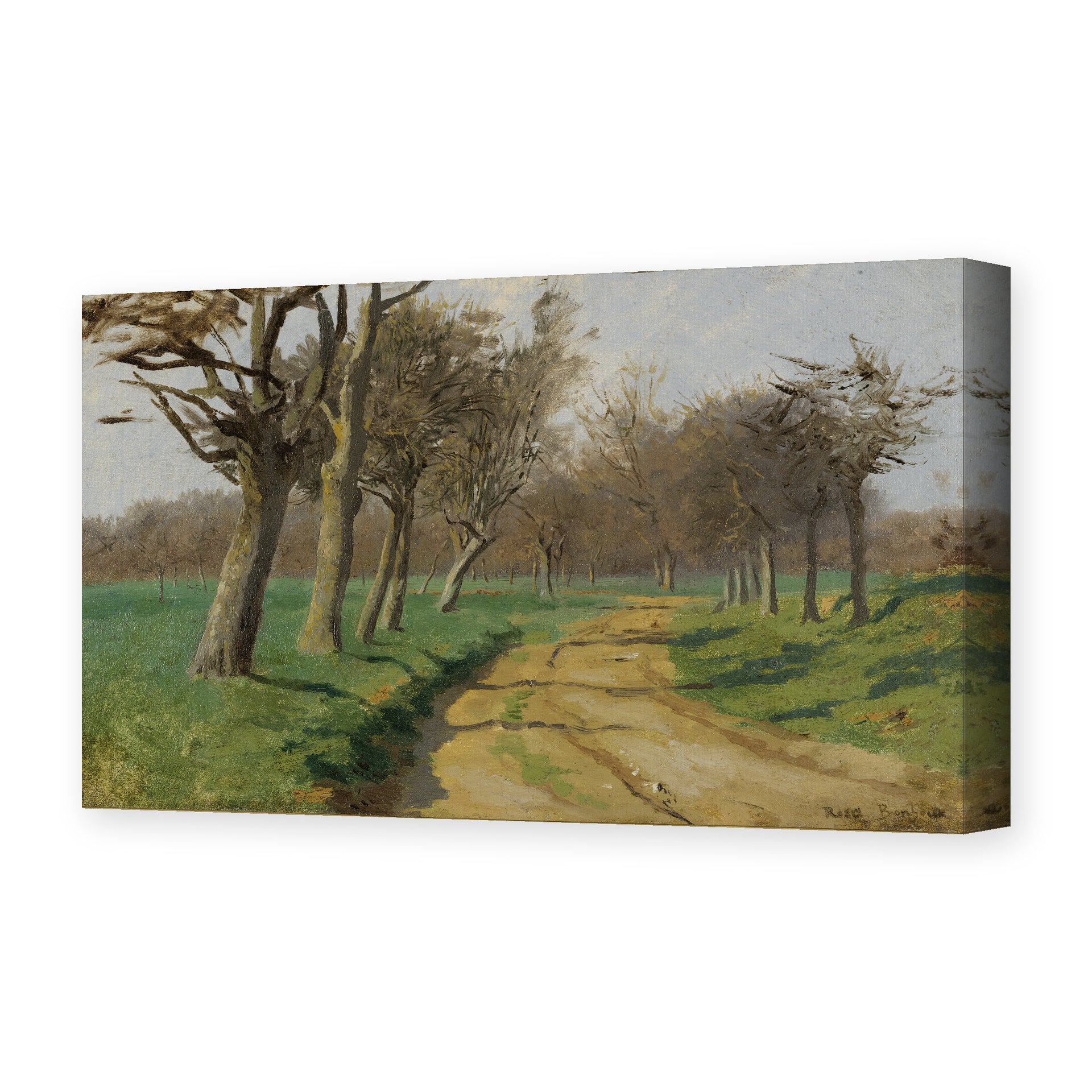 Rosa Bonheur's 'La Plaine Et Les Champs' painting reproduced as a gallery-wrapped canvas print