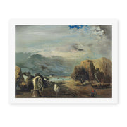 Salvador Dali's 'A Trombone and a Sofa Fashioned Out of Saliva' painting reproduced as a rolled canvas print