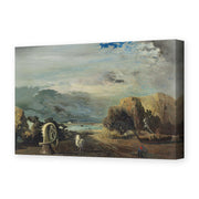 Salvador Dali's 'A Trombone and a Sofa Fashioned Out of Saliva' painting reproduced as a gallery-wrapped canvas print