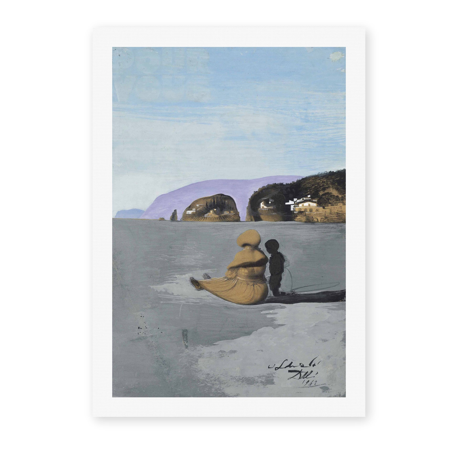 Salvador Dali's 'Adolescence' painting reproduced as a rolled canvas print