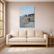 Gallery-wrapped canvas print of Salvador Dali's Adolescence displayed on a wall in a living room