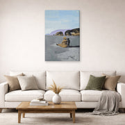 Gallery-wrapped canvas print of Salvador Dali's Adolescence displayed on a wall in a living room