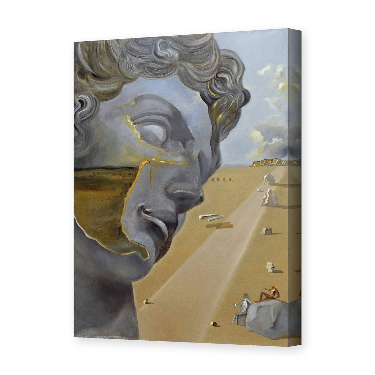 Salvador Dali's 'After the Head of Giuliano Di Medici' painting reproduced as a gallery-wrapped canvas print