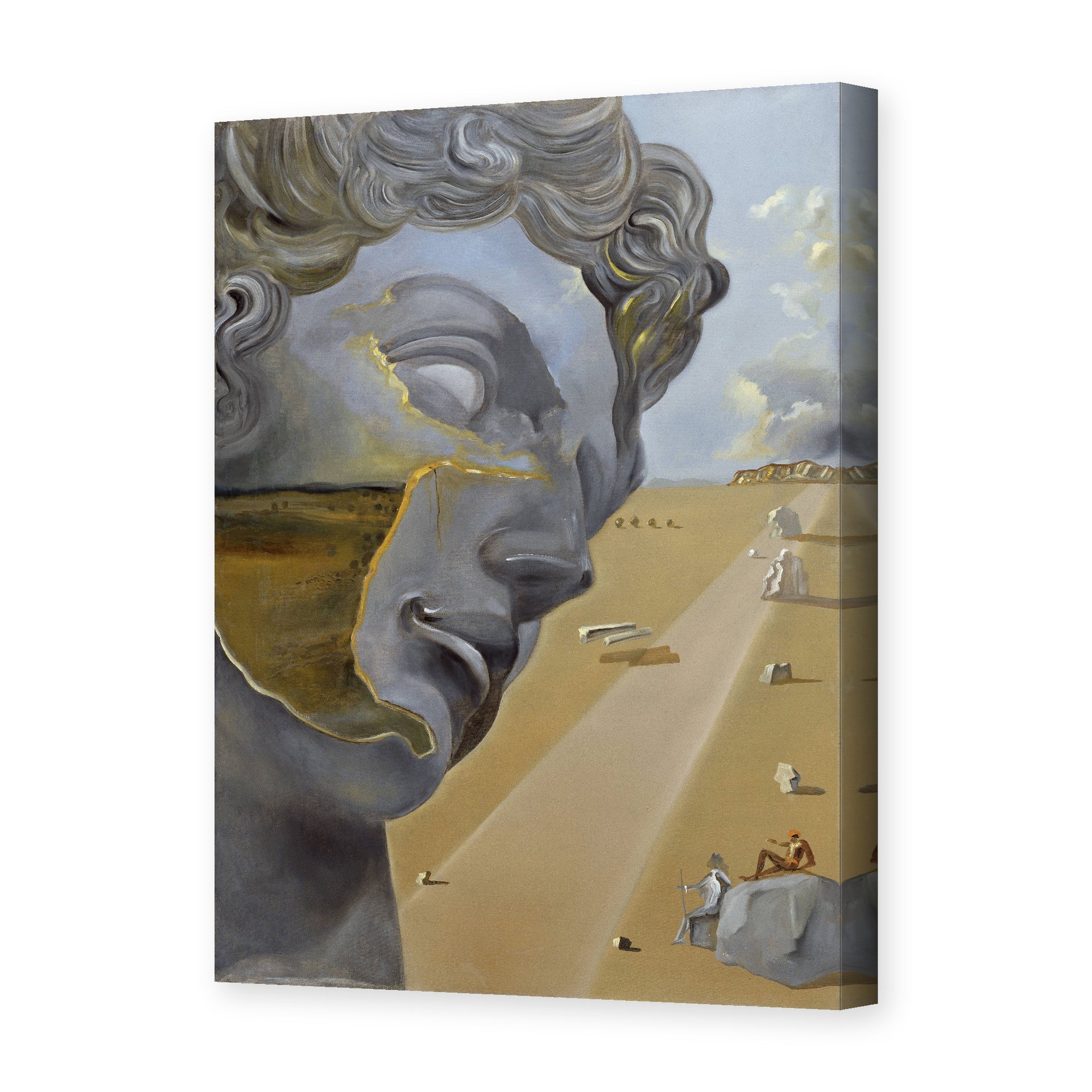 Salvador Dali's 'After the Head of Giuliano Di Medici' painting reproduced as a gallery-wrapped canvas print