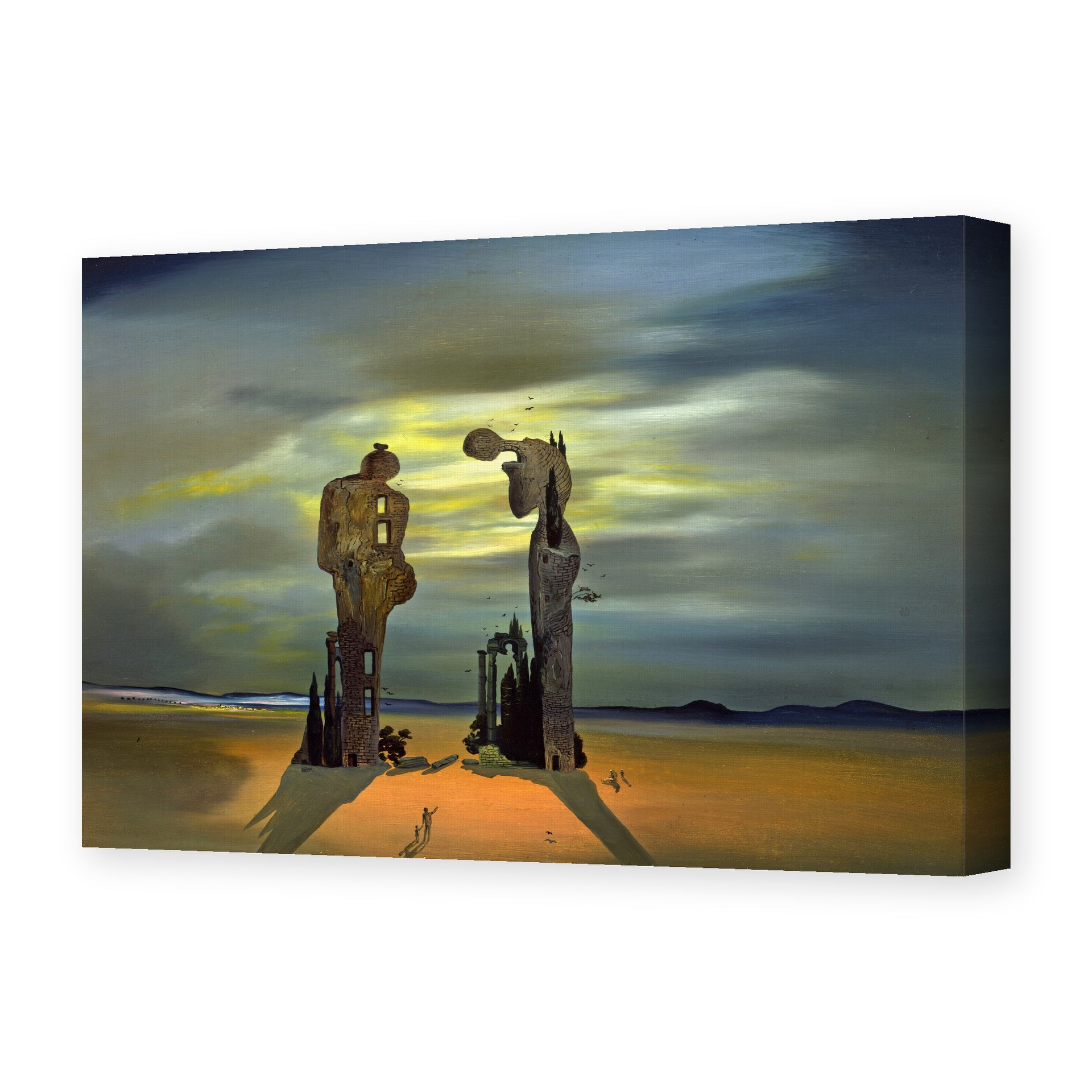 Salvador Dali's 'Archeological Reminiscence of Millet's Angelus' painting reproduced as a gallery-wrapped canvas print