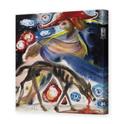 Salvador Dali's 'Argos' painting reproduced as a gallery-wrapped canvas print