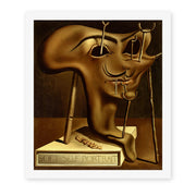 Salvador Dali's 'Autoportrait' painting reproduced as a rolled canvas print