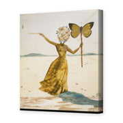 Salvador Dali's 'Crisalida (Femme a la Tete de Fleurs, le Bras Droit Leve)' painting reproduced as a gallery-wrapped canvas print