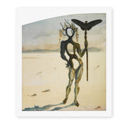 Salvador Dali's 'Crisalida Figure Aux Ramures' painting reproduced as a rolled canvas print