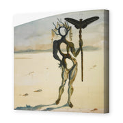 Salvador Dali's 'Crisalida Figure Aux Ramures' painting reproduced as a gallery-wrapped canvas print
