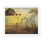 Salvador Dali's 'Enchanted Beach with Three Fluid Grace' painting reproduced as a rolled canvas print