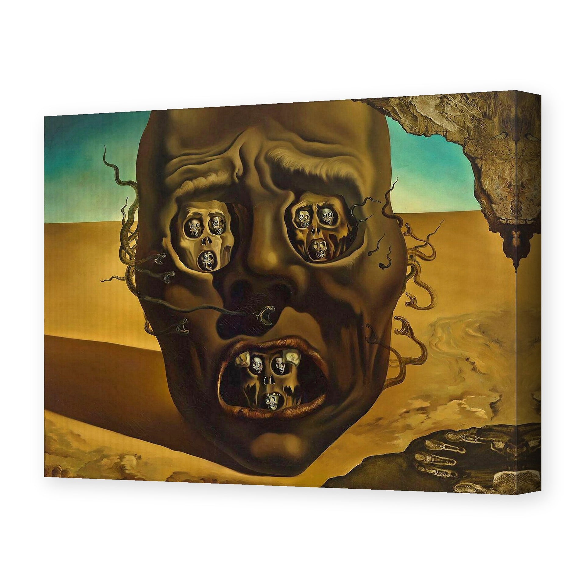Salvador Dali's 'Face of War' painting reproduced as a gallery-wrapped canvas print