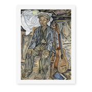 Salvador Dali's 'Gypsy From Figueres' painting reproduced as a rolled canvas print