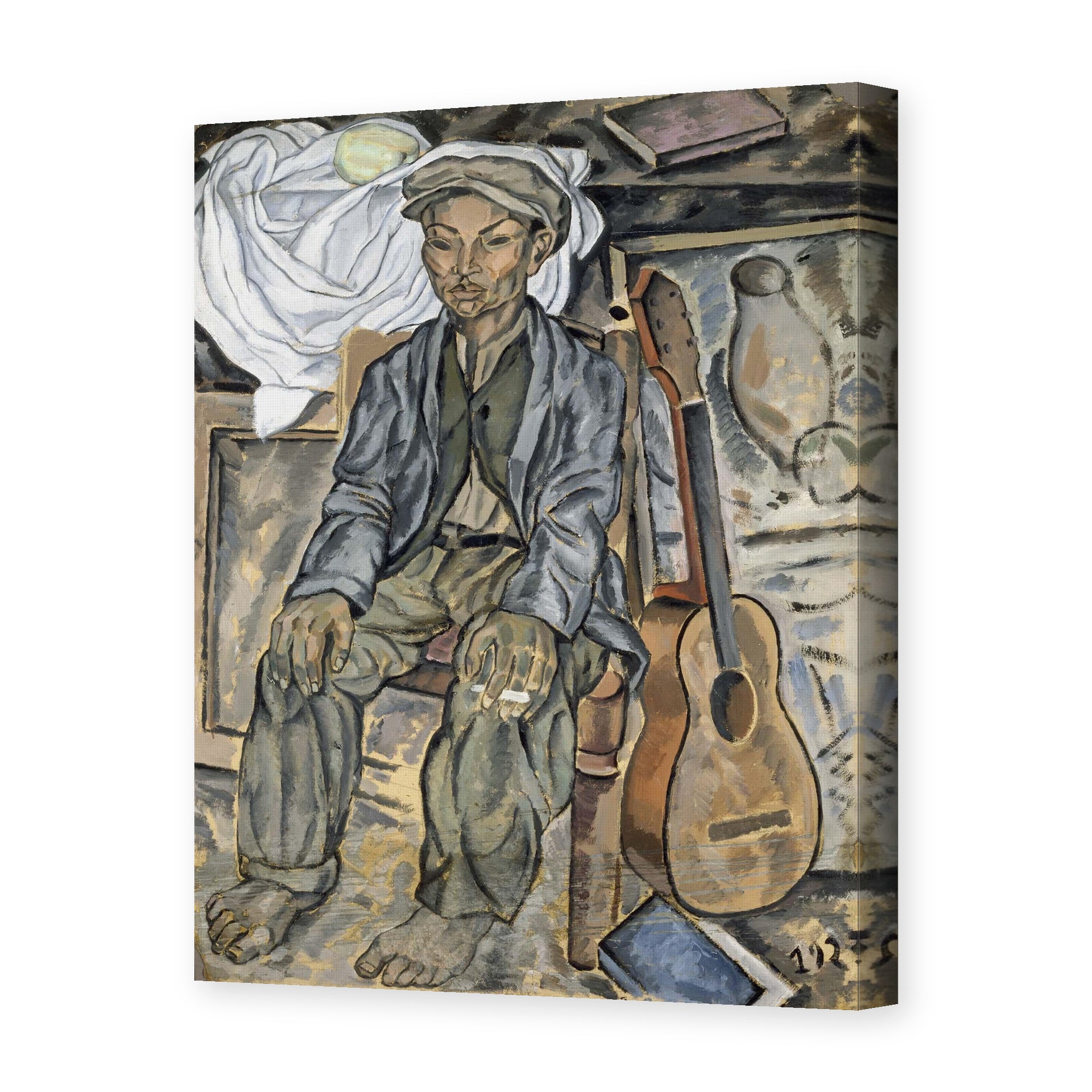 Salvador Dali's 'Gypsy From Figueres' painting reproduced as a gallery-wrapped canvas print
