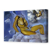 Salvador Dali's 'Honey is Sweeter then Blood' painting reproduced as a gallery-wrapped canvas print