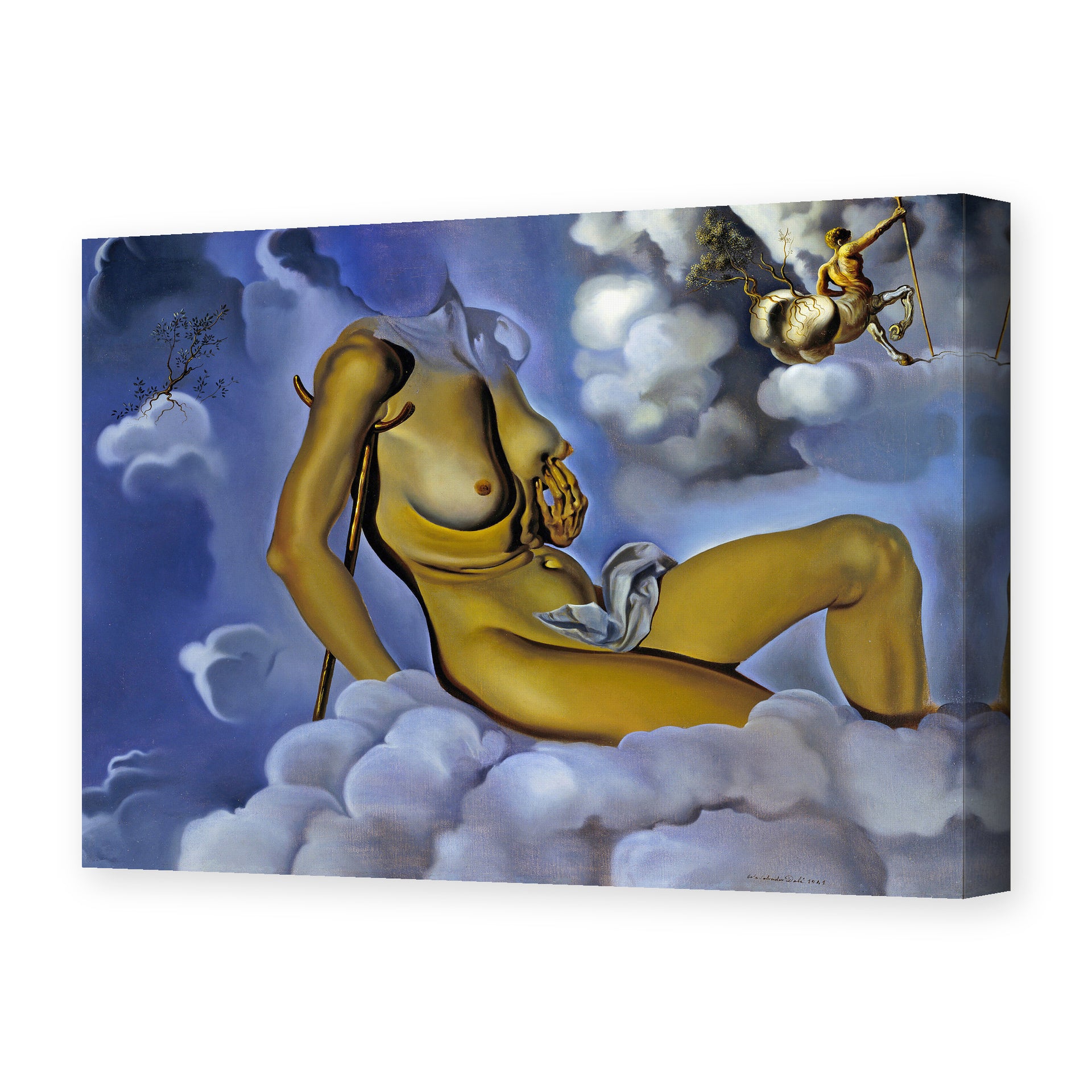 Salvador Dali's 'Honey is Sweeter then Blood' painting reproduced as a gallery-wrapped canvas print