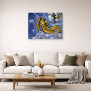 Gallery-wrapped canvas print of Salvador Dali's Honey is Sweeter then Blood displayed on a wall in a living room