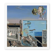 Salvador Dali's 'Illumined Pleasures' painting reproduced as a rolled canvas print