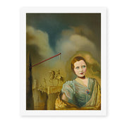 Salvador Dali's 'Landscape With Woman' painting reproduced as a rolled canvas print