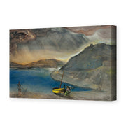 Salvador Dali's 'Landscape of Port Lligat, Before the Storm' painting reproduced as a gallery-wrapped canvas print