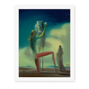 Salvador Dali's 'Le Chevalier De La Mort' painting reproduced as a rolled canvas print