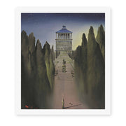 Salvador Dali's 'Le Mausolee D'Halicarnasse' painting reproduced as a rolled canvas print