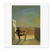 Salvador Dali's 'Le Spectre De Vermeer De Delft' painting reproduced as a rolled canvas print