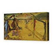 Salvador Dali's 'Modern Fashion Accessories' painting reproduced as a gallery-wrapped canvas print