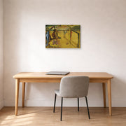 Gallery-wrapped canvas print of Salvador Dali's Modern Fashion Accessories displayed on a wall in a office