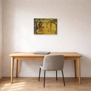 Unframed poster print of Salvador Dali's Modern Fashion Accessories displayed on a wall in a office