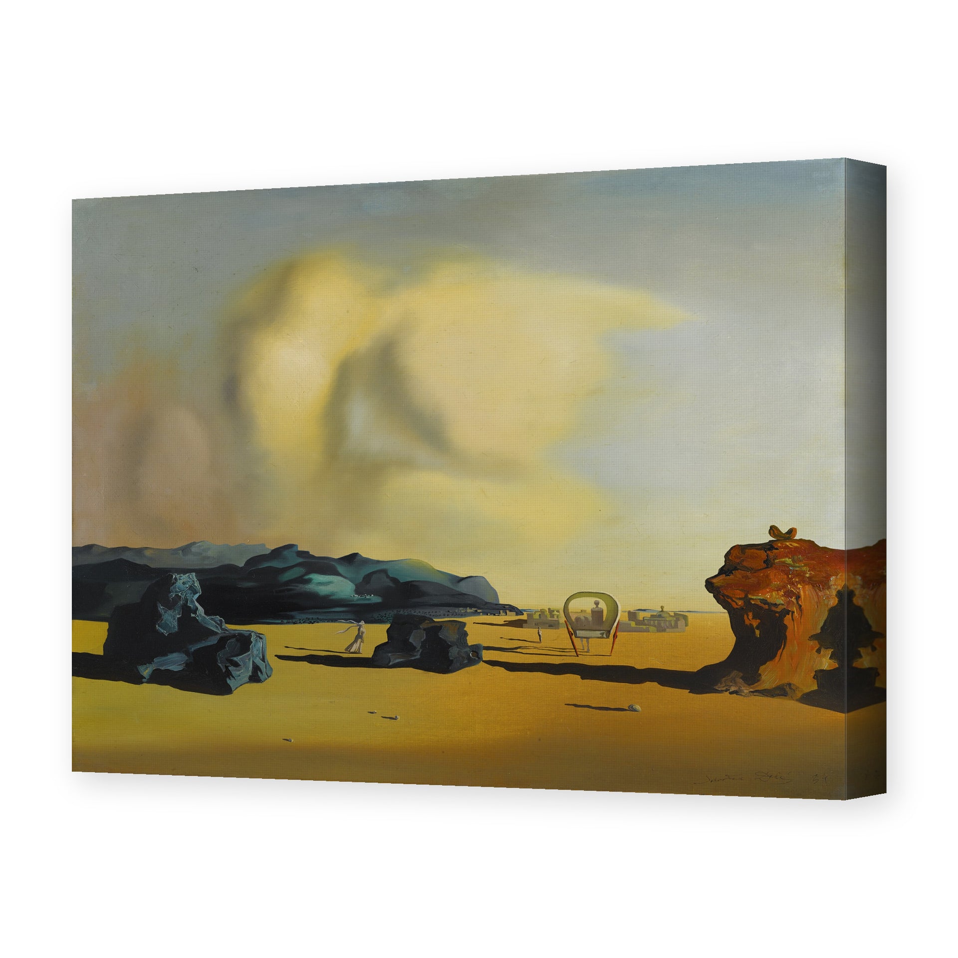 Salvador Dali's 'Moment De Transition' painting reproduced as a gallery-wrapped canvas print