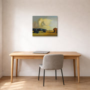 Gallery-wrapped canvas print of Salvador Dali's Moment De Transition displayed on a wall in a office