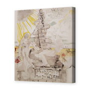 Salvador Dali's 'Monument to the Ideal Doctor' painting reproduced as a gallery-wrapped canvas print