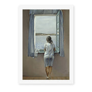 Salvador Dali's 'Person at the Window' painting reproduced as a rolled canvas print