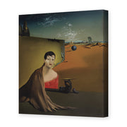 Salvador Dali's 'Portrait De Madame Ducas' painting reproduced as a gallery-wrapped canvas print